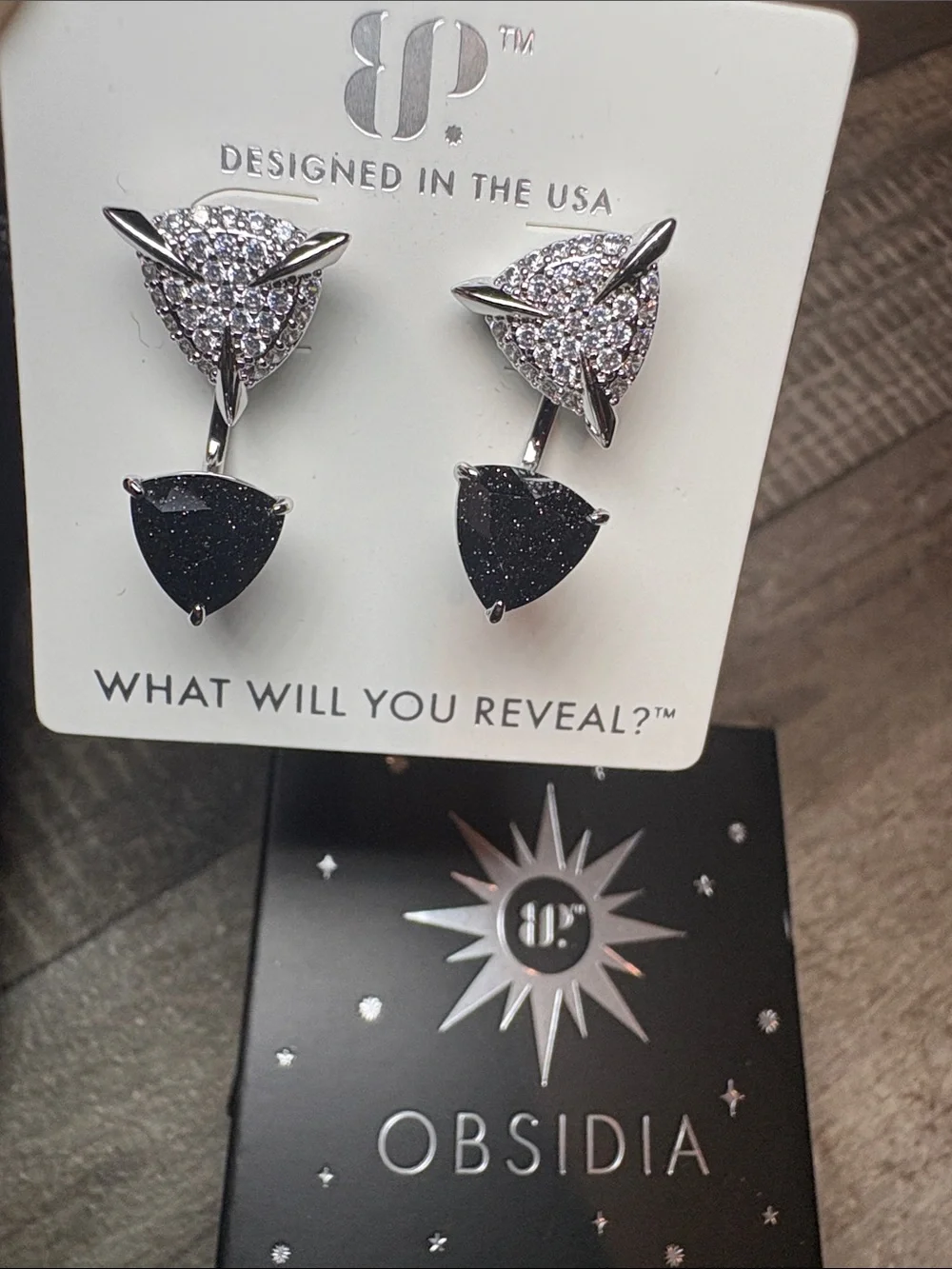 Bomb Party Obsidia - Night of Sparkle - Onyx Sandstone/Diamond CZ - Rhodium